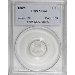 1889 10C MS64 PCGS