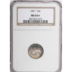 1891 10C MS65 NGC