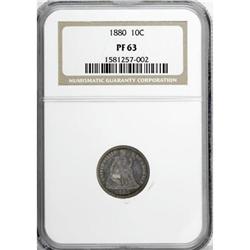 1880 10C PR63 NGC
