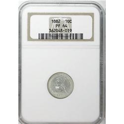 1882 10C PR64 NGC