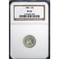 1886 10C PR63 NGC