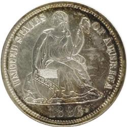 1886 10C PR63 NGC