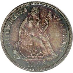 1886 10C Cameo PR63 PCGS