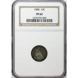 1888 10C PR62 NGC