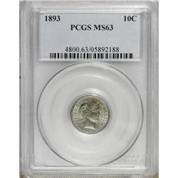 1893 10C MS63 PCGS