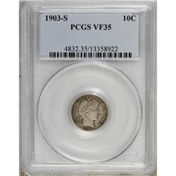 1903-S 10C VF35 PCGS