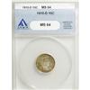 Image 1 : 1910-D 10C MS64 ANACS