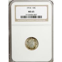 1914 10C MS65 NGC