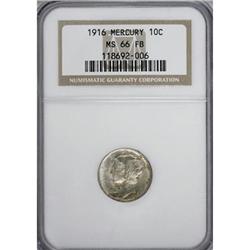 1916 10C Full Bands MS66 NGC