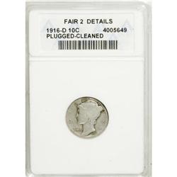 1916-D 10C F2 ANACS