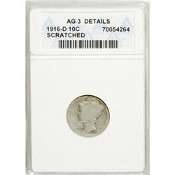 1916-D 10C AG3 ANACS