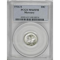 1916-S 10C Full Bands MS65 PCGS