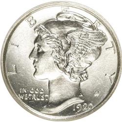 1920-S 10C Full Bands MS62 NGC