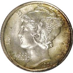 1924 10C Full Bands MS65 PCGS