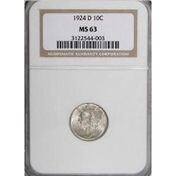 1924-D 10C MS63 NGC