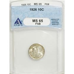 1926 10C Full Bands MS65 ANACS