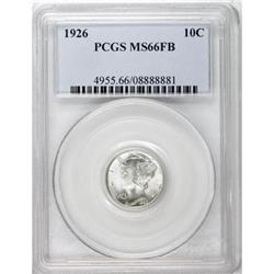 1926 10C Full Bands MS66 PCGS