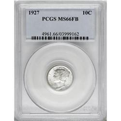1927 10C Full Bands MS66 PCGS