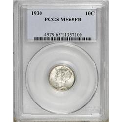 1930 10C Full Bands MS65 PCGS