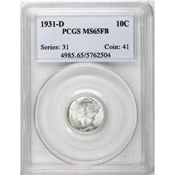 1931-D 10C Full Bands MS65 PCGS