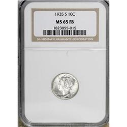 1935-S 10C Full Bands MS65 NGC