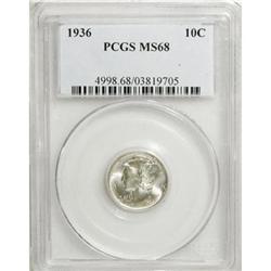 1936 10C MS68 PCGS