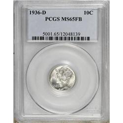 1936-D 10C Full Bands MS65 PCGS