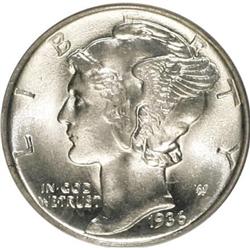 1936-D 10C Full Bands MS66 PCGS