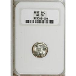 1937 10C MS68 NGC