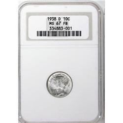 1938-D 10C Full Bands MS67 NGC