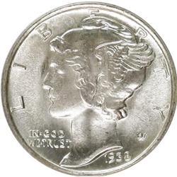 1938-S 10C Full Bands MS67 PCGS