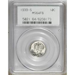 1939-S 10C Full Bands MS64 PCGS