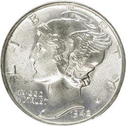 1942 10C Full Bands MS67 PCGS