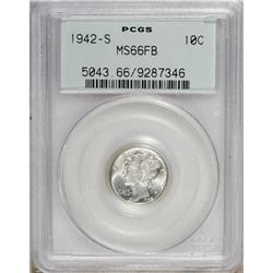 1942-S 10C Full Bands MS66 PCGS