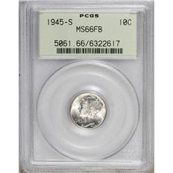 1945-S 10C Full Bands MS66 PCGS