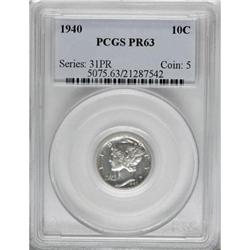 1940 10C PR63 PCGS
