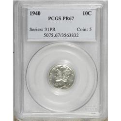 1940 10C PR67 PCGS