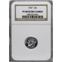 1957 10C Deep Cameo PR68 NGC