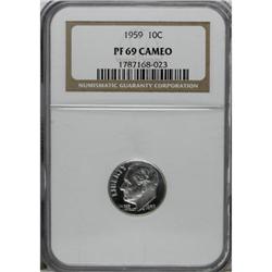 1959 10C Cameo PR69 NGC