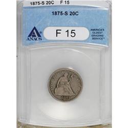 1875-S 20C F15 ANACS
