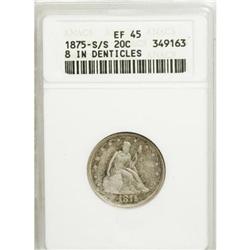 1875-S 20C XF45 ANACS