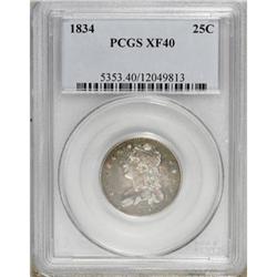 1834 25C XF40 PCGS