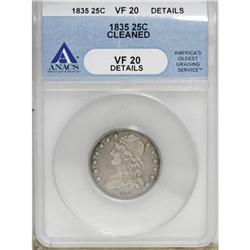 1835 25C VF20 ANACS
