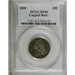1838 25C XF45 PCGS