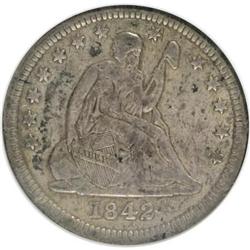 1842 25C VF30 ANACS