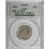 Image 1 : 1853 25C Arrows and Rays AU53 PCGS