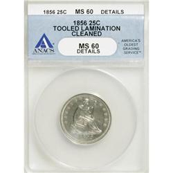 1856 25C MS60 ANACS
