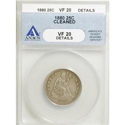 1880 25C VF20 ANACS