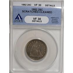 1882 25C VF30 ANACS