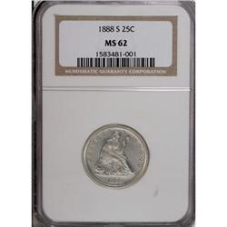 1888-S 25C MS62 NGC